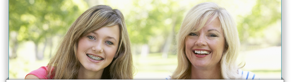 Mother and Daughter smiling